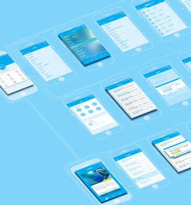音樂APP項目原型交互線框圖 憂郁的藍色 交互設計 用戶旅程 操作流程圖
